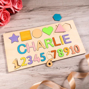 BABY NAME - Personalisiertes Kinderpuzzle aus Holz